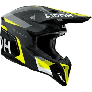 Casco Cross Airoh Wraap Conquer Yellow Matt