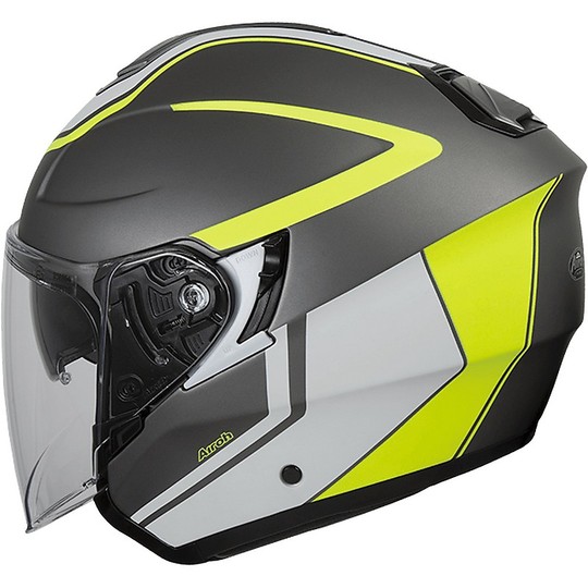 Casco Jet Airoh Hunter Soul Anthracite Matt/Gloss - immagine 3