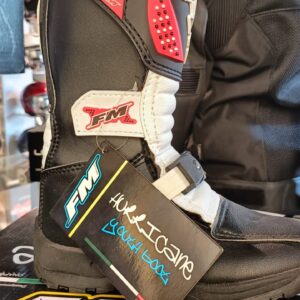 Stivale Enduro da Bambino FM Hurricane Bianco Nero Rosso