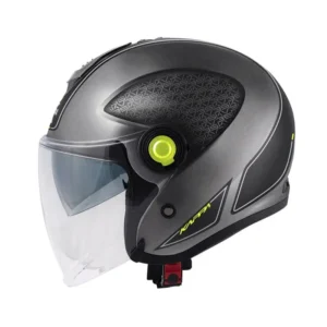 Casco Jet Kappa HKKV35FD Matt Titanium Black Yellow