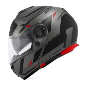 Casco Modulare Givi HX21RN Matt Titanium Black Red