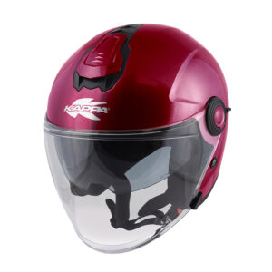 Casco Jet Kappa HKKV35BR Matt Bordeaux