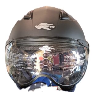 Casco Jet Kappa HKKV28CN Matt Black Short Visor