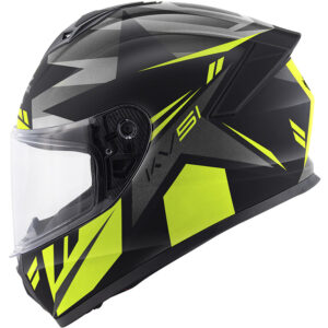 Casco Integrale Kappa HKKV51FZ Matt Black Titanium Fluo Yellow