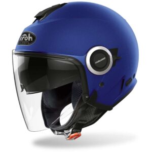 Casco Jet Airoh Helyos Color Blue Matt