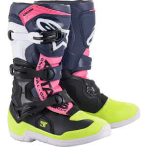 Stivale Enduro da Bambino Alpinestars Tech 3S Blk Dk Bl Pink